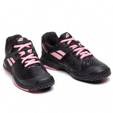 Babolat Propulse All Court JUNIOR &amp; Ladies Black Pink Tennis Shoesتحميل الصورة في عارض المعرض 
