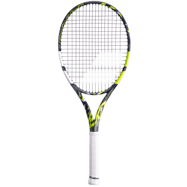 Babolat Pure Aero Alacraz Lite OR Team White Yellow 285gm GRAPHITE Strung No Cover Tennis Racket