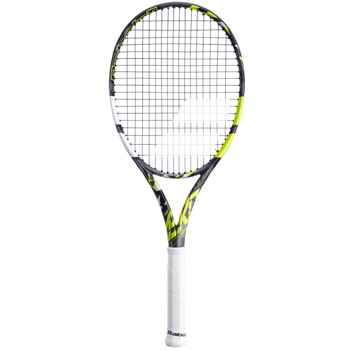 Babolat Pure Aero Alacraz Lite OR Team White Yellow 285gm GRAPHITE Strung No Cover Tennis Racket