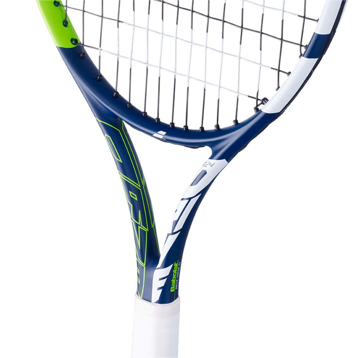 Babolat Drive Junior 24 Strung CV bleu vert blanc Tennis Racket