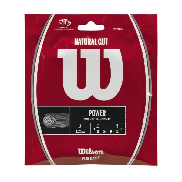 Wilson Natural Gut 16 - 17 Tennis String - Set WS