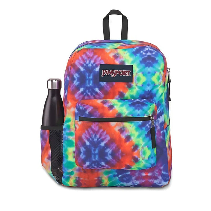 Jansport Cross Town Plus Red/Multi Hippie Days Backpack WS