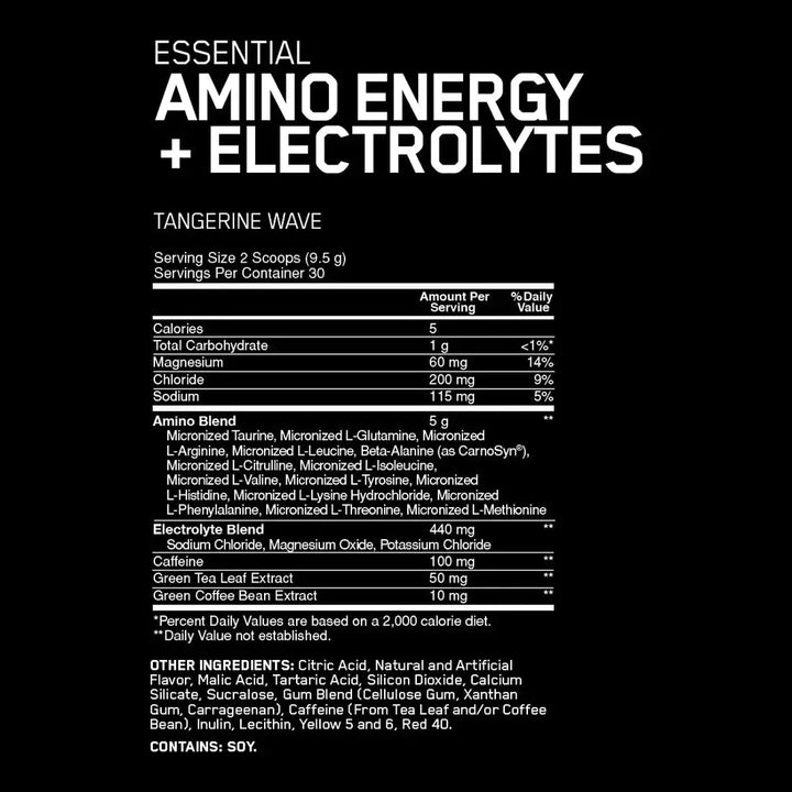 Optimum Nutrition Amino Energy + Electrolytes 285g Powder 30 Servings WS