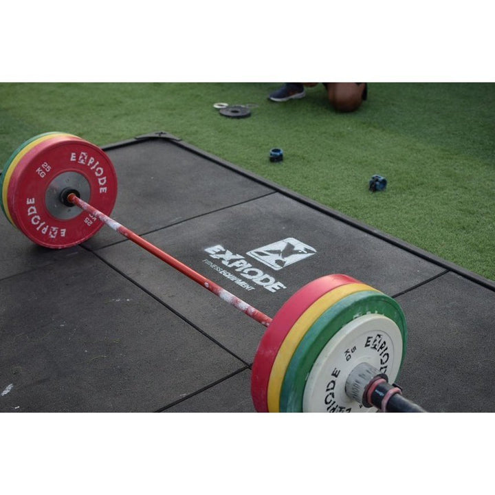 Explode Fitness Gym CrossFit Cerakote "One More Rep" 15kg Barbell EX