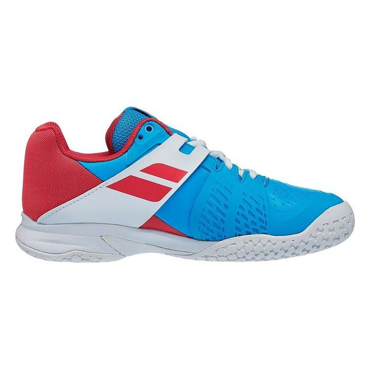 Babolat Propulse All Court Junior & Ladies Sky Blue Pink Tennis Shoes