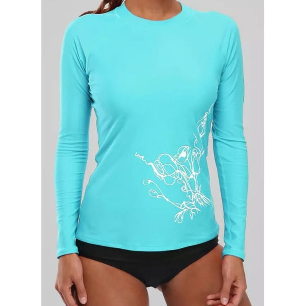 PG Women Elastic Comfortable Rash Guard Sun Protection for Water Sports WS