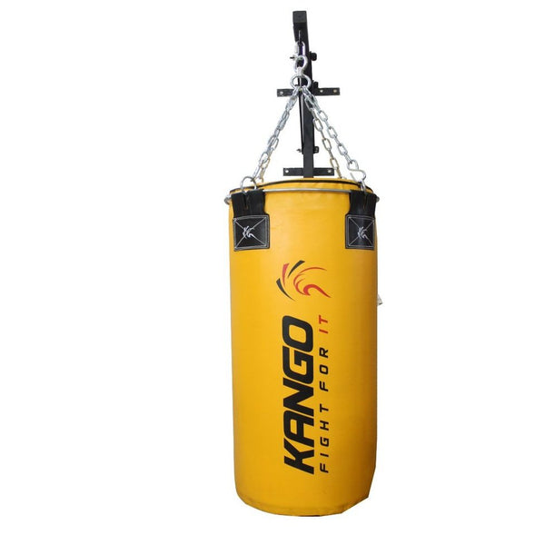 Kango Martial Arts Vinyl Boxing MMA Yellow Punching Bag WS