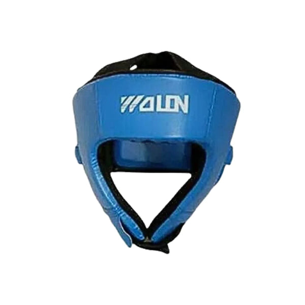 Wolon Martial Arts Unisex Adult Blue Leather Head Guard WS