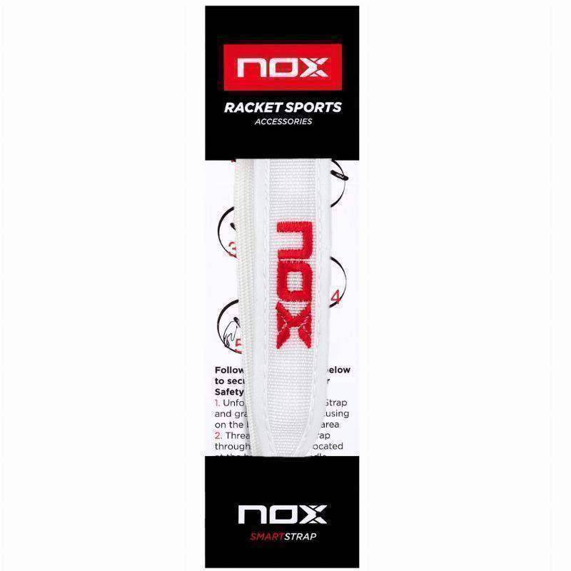 Nox White Red Replacement Padel Racket Safety Strap