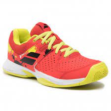 Babolat Pulsion All Court Ladies & Juniors Tomato Red Tennis Shoes