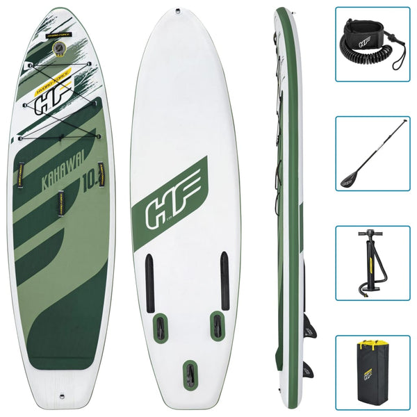 Bestway Hydro-Force Kahawai Inflatable Stand Up Paddleboard Water Kayak Set WS