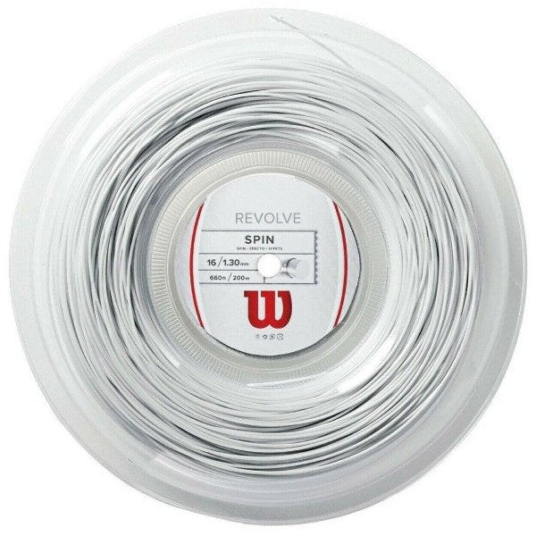 Wilson Revolve 16R 200m White Tennis Racket String Reel WS