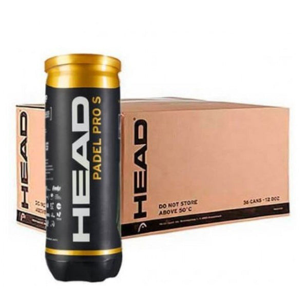 Carton of Head Pro S Padel balls 24 cans - 72 balls WP